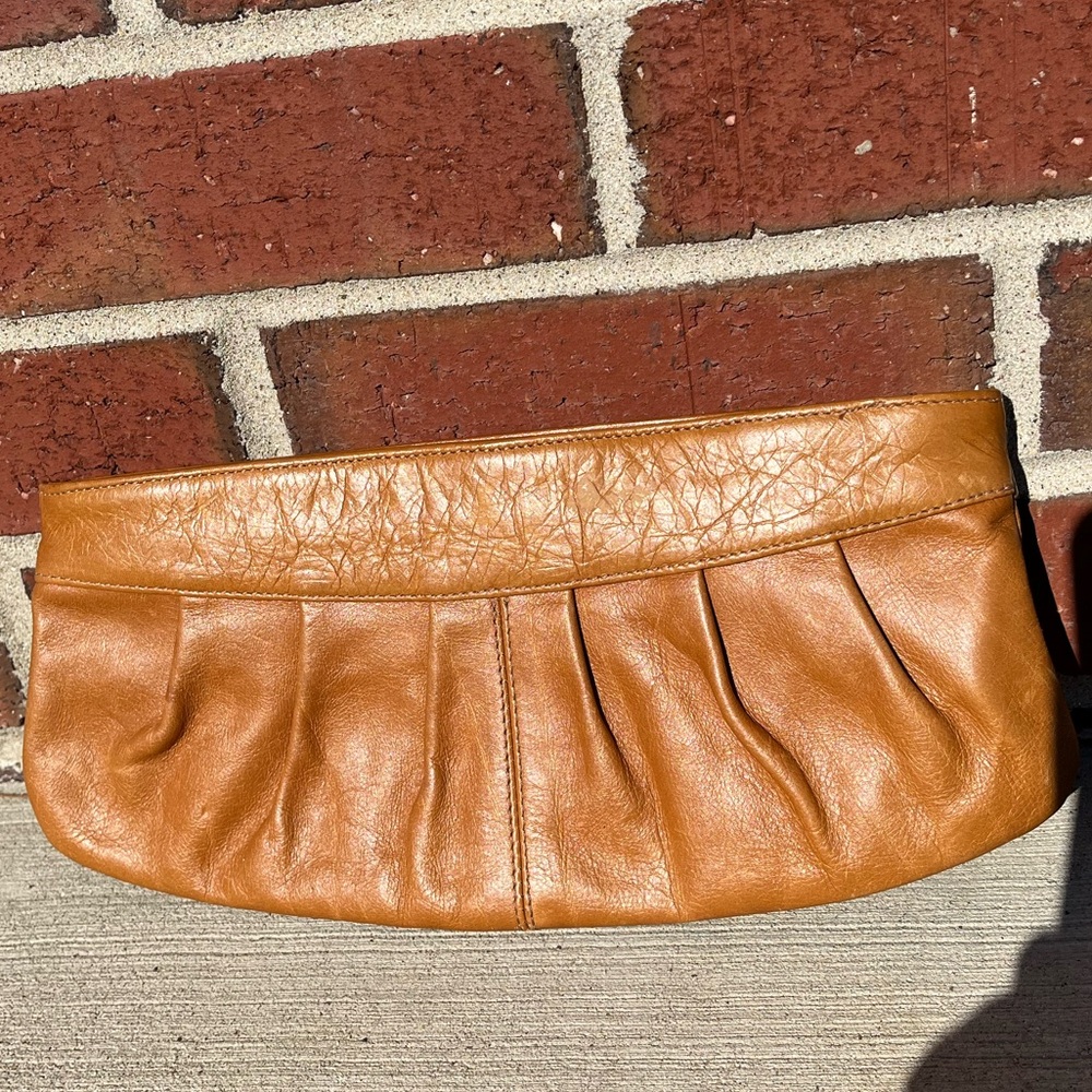 Aldo Brown Leather Clutch Wallet
